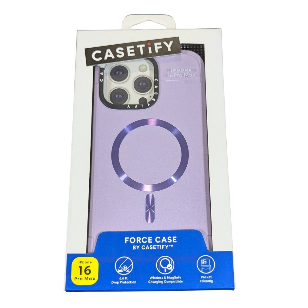 J9O CASETiFY Force Case w/ Magsafe for iPhone 16 Pro Max - Lilac Purple